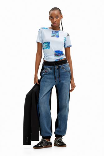 Contrast jogger jeans - BLUE - L - Desigual - Modalova