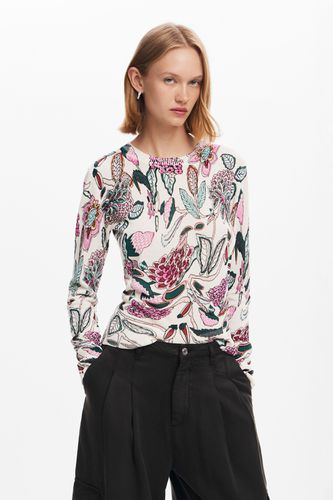 Sweater with floral details - XL - Desigual - Modalova