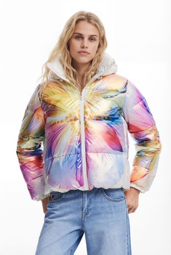 Quilted flower coat - YELLOW - XS - Desigual - Modalova