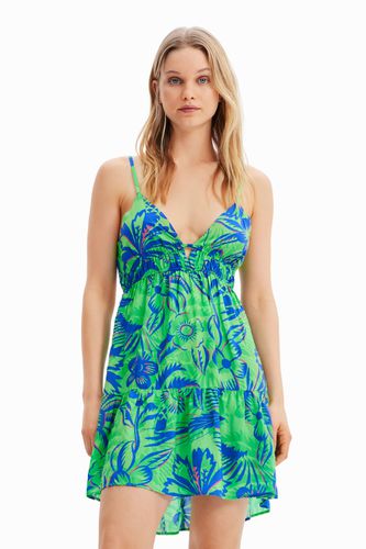 Short tropical cut-out dress - - L - Desigual - Modalova