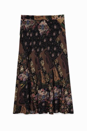 Falda midi floral - Desigual - Modalova