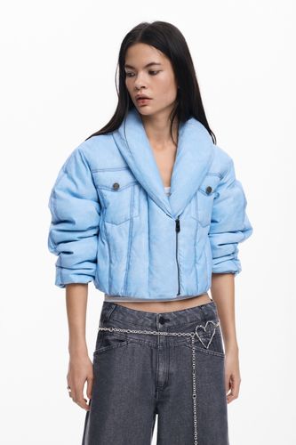 Chaqueta acolchada crop - BLUE - XS - Desigual - Modalova