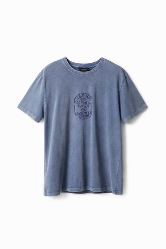 Tribal seal T-shirt - BLUE - L - Desigual - Modalova