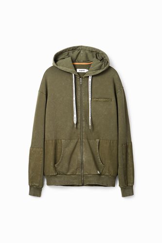 Zip-up hoodie - GREEN - XL - Desigual - Modalova