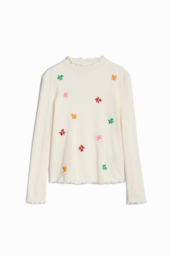 Flower embroidery T-shirt - 11/12 - Desigual - Modalova