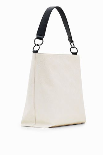 Large logo bucket bag - WHITE - U - Desigual - Modalova