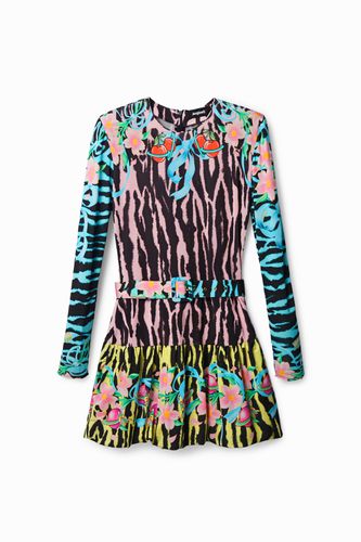 Zebra slim short dress - - XL - Desigual - Modalova