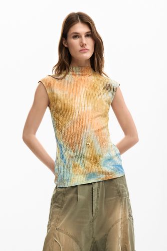 Camiseta texturas - BROWN - S - Desigual - Modalova