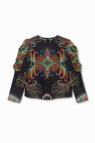 Blusa mangas abullonadas - S - Desigual - Modalova