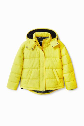 Textured padded jacket - YELLOW - L - Desigual - Modalova
