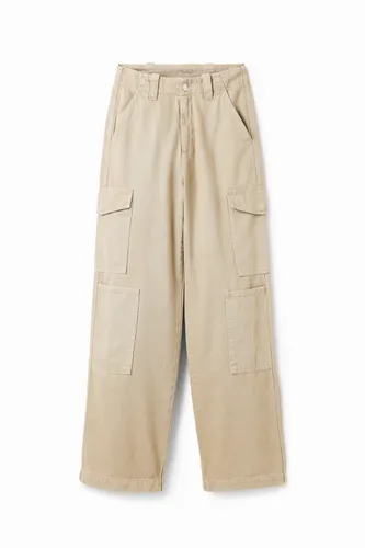 Long cargo trousers - WHITE - 38 - Desigual - Modalova