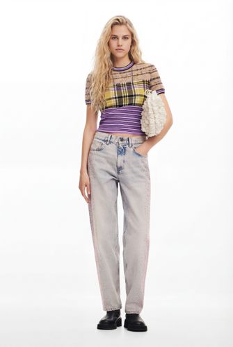 Vaquero recto brillantes - 34 - Desigual - Modalova