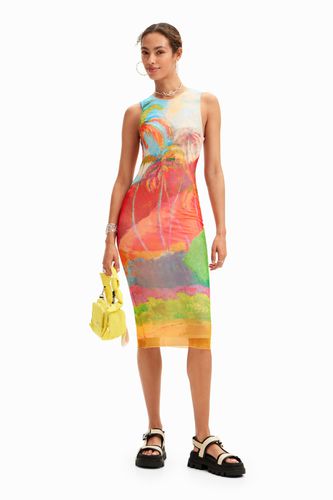 Multicolour tropical midi dress - - XL - Desigual - Modalova