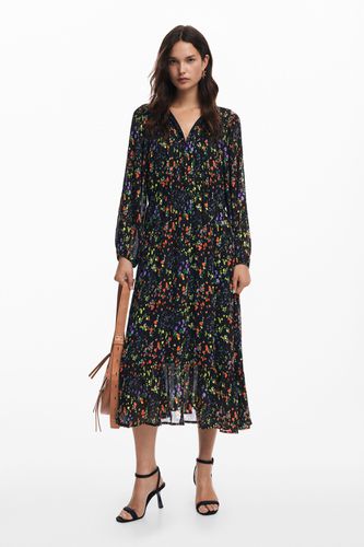 Floral midi dress - BLACK - S - Desigual - Modalova