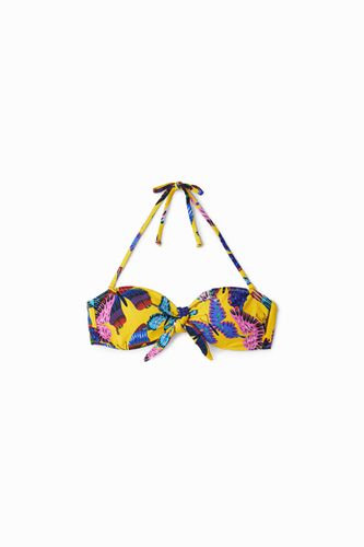 Knotted butterfly bikini top - - M - Desigual - Modalova