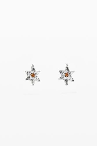 Pendientes estrella baño plata Zalio - Desigual - Modalova