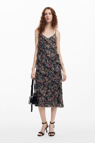 Vestido midi volantes - Desigual - Modalova