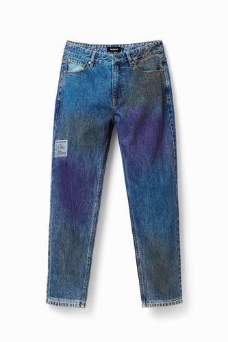 Straight distressed jeans - - 28 - Desigual - Modalova