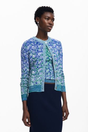 Knit cardigan - BLUE - M - Desigual - Modalova