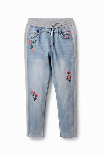 Vaquero jogger floral - Desigual - Modalova