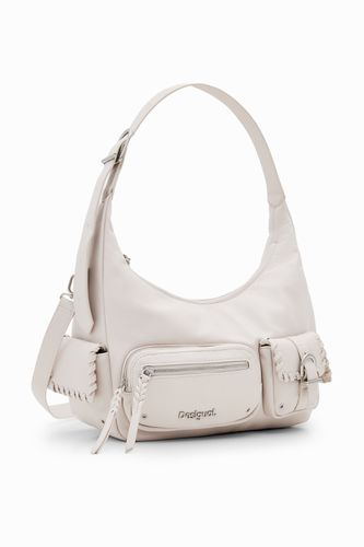 L pockets shoulder bag - WHITE - U - Desigual - Modalova
