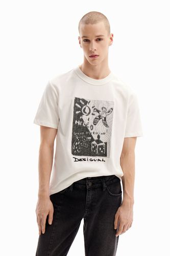 Camiseta bordado arty - WHITE - XL - Desigual - Modalova