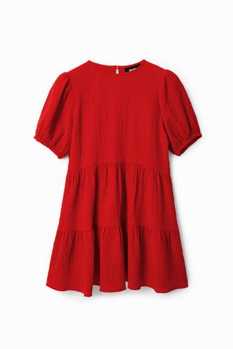 Short textured dress - RED - L - Desigual - Modalova