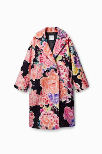 Oversize floral coat - - U - Desigual - Modalova