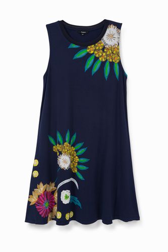 Short floral dress - BLUE - S - Desigual - Modalova