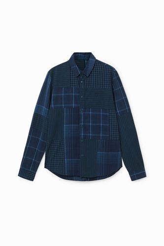Regular shirt checks - BLUE - M - Desigual - Modalova