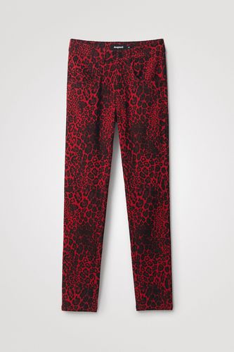 Animal print slim trousers - - 40 - Desigual - Modalova