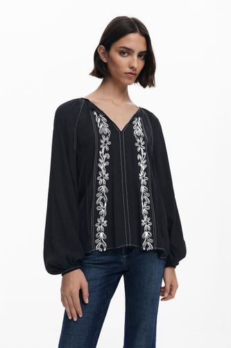 Blusa bordados contraste - S - Desigual - Modalova