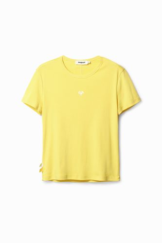 Basic heart T-shirt - YELLOW - XS - Desigual - Modalova