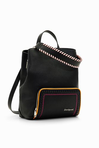 M multi-position embroidered backpack - - U - Desigual - Modalova