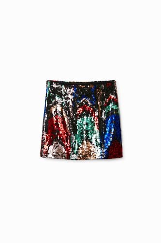 Minifalda slim lentejuelas - L - Desigual - Modalova