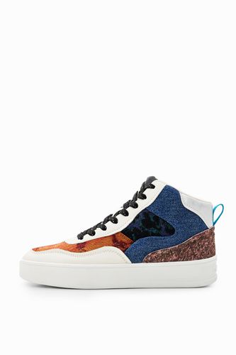 Sneakers caña media patch - Desigual - Modalova