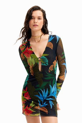 Tropical tulle mini dress - - L - Desigual - Modalova