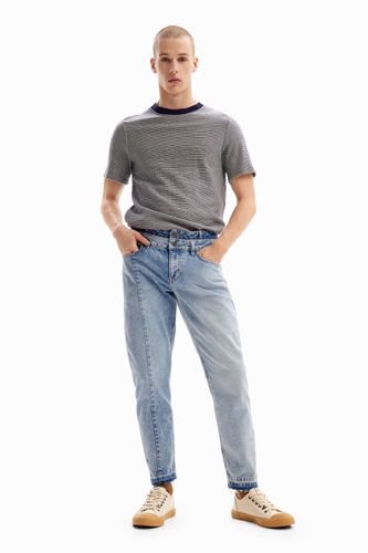 Double-waist carrot jeans - - 30 - Desigual - Modalova