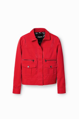 Straight slim jacket - RED - XS - Desigual - Modalova
