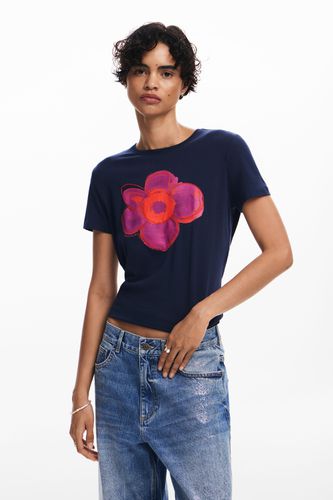 Flower illustration T-shirt - XS - Desigual - Modalova