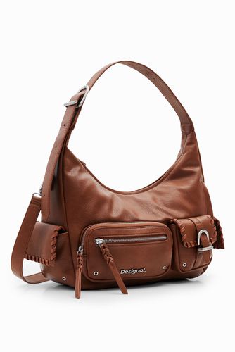 L pockets shoulder bag - BROWN - U - Desigual - Modalova