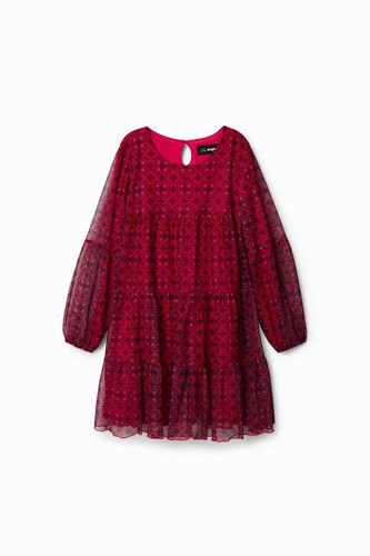 Vestido tul geométrico - RED - 5/6 - Desigual - Modalova