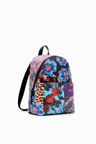 Mochila pequeña patch floral - U - Desigual - Modalova