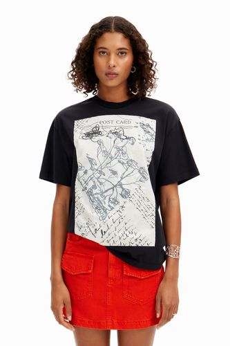 Camiseta Postcard - BLACK - XL - Desigual - Modalova