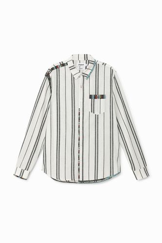 Shirt striped friezes - WHITE - M - Desigual - Modalova