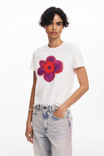 Camiseta flor - WHITE - XL - Desigual - Modalova