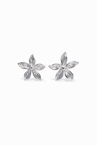 Zalio silver-plated flower earrings - - U - Desigual - Modalova