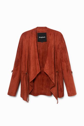 Open blazer leather effect - - M - Desigual - Modalova