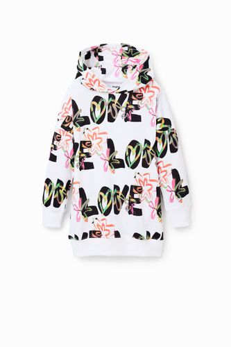 Love sweatshirt dress - WHITE - 5/6 - Desigual - Modalova