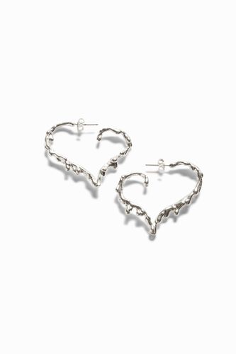 Zalio silver plated heart earrings - - U - Desigual - Modalova
